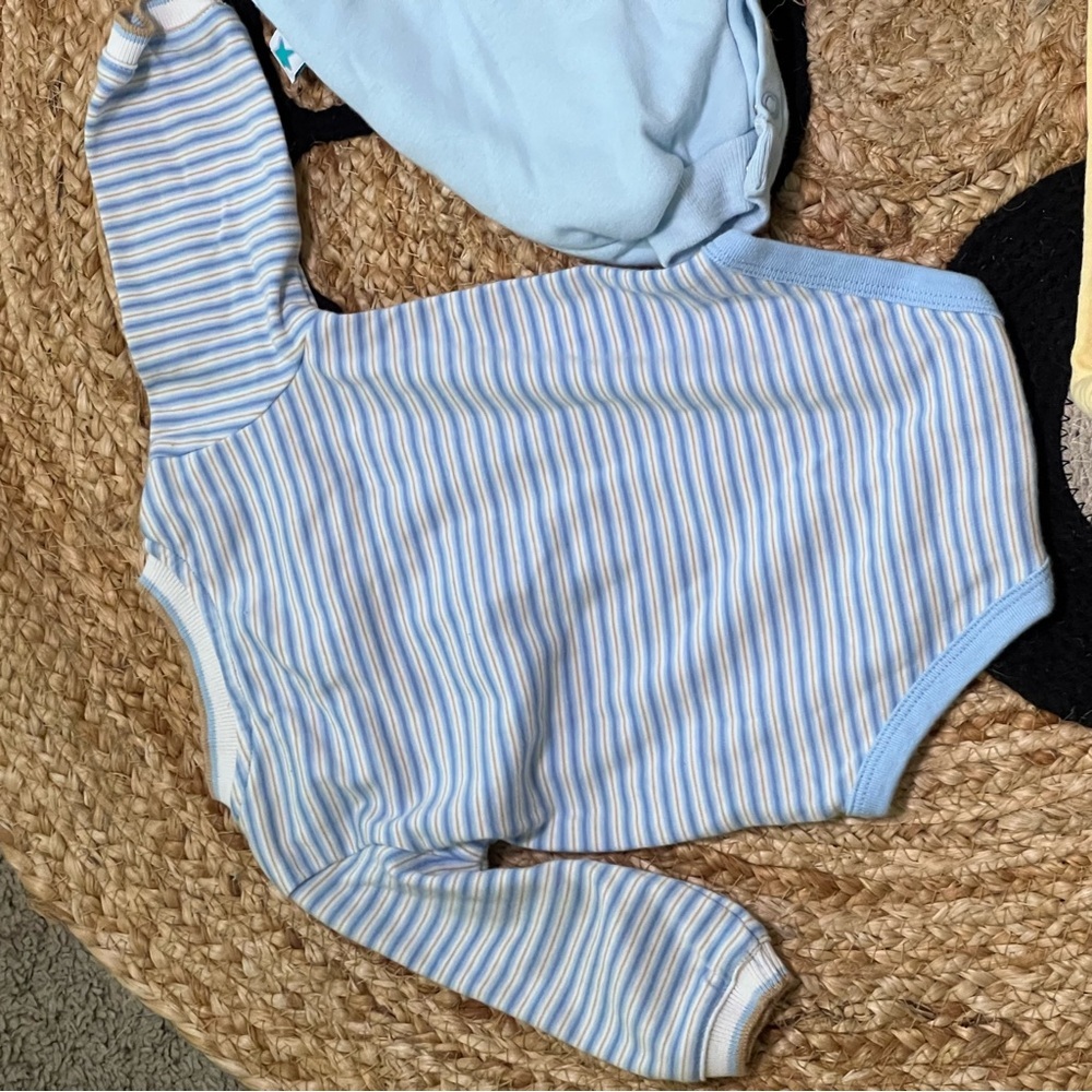 Vintage baby boy clothing bundle blue & yellow made in the USA 100% cotton - Picture 5 of 12